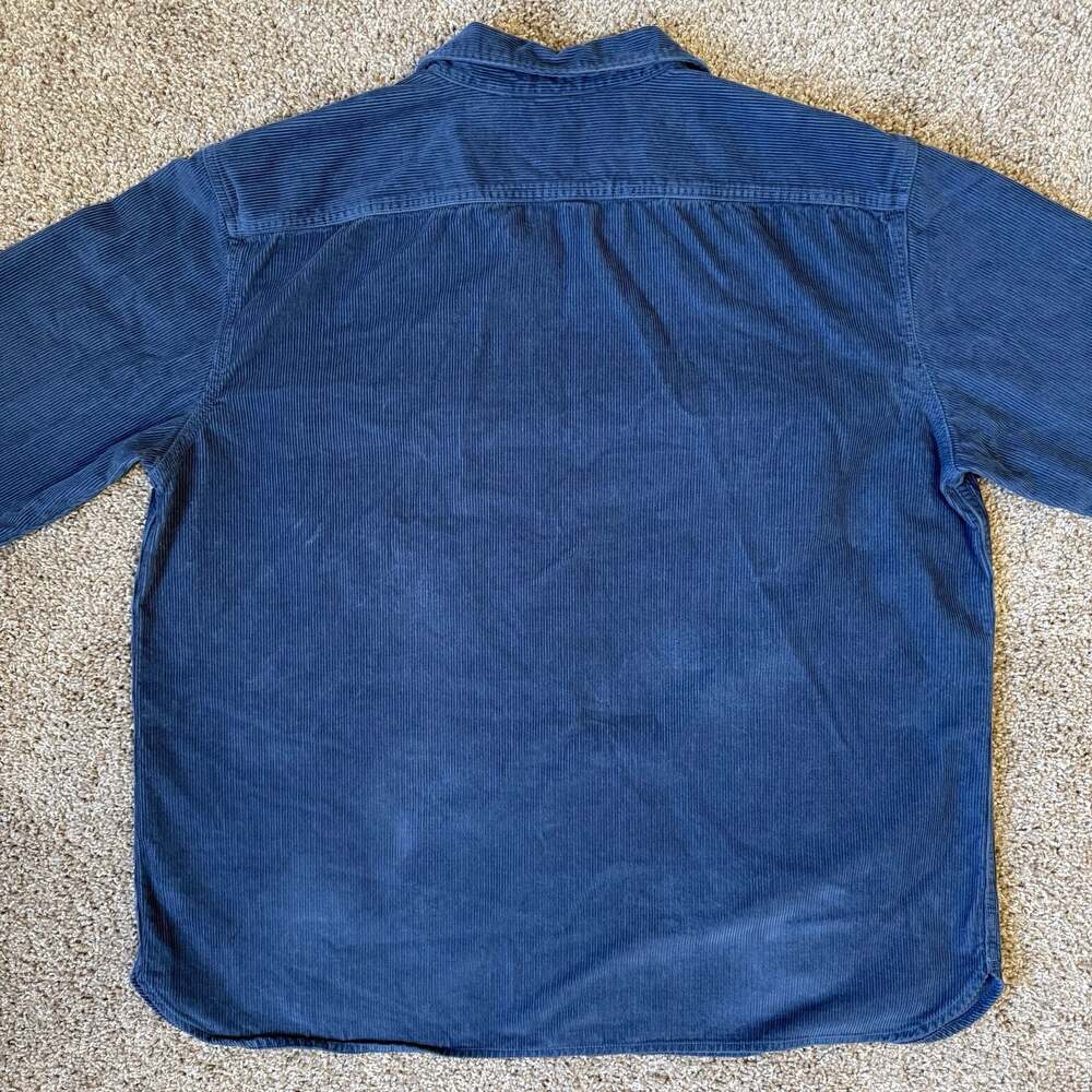 Levi’s Jackson Worker Corduroy Overshirt Navy Blue XL - Picture 2 of 8
